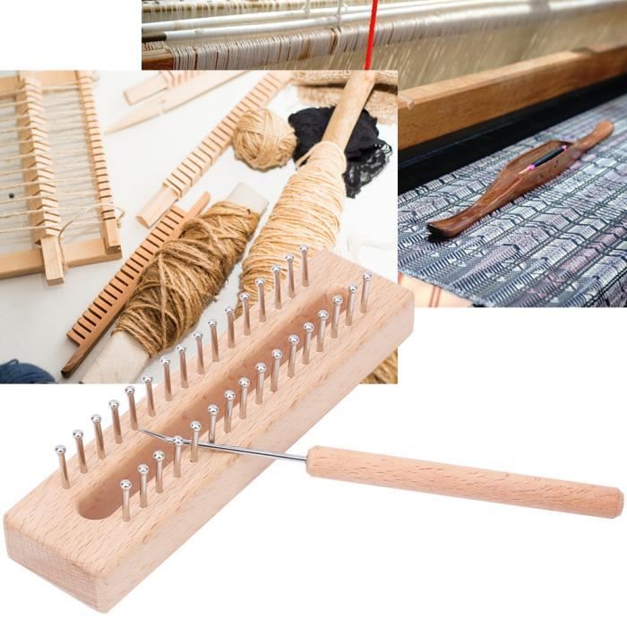Machine à tricoter en bois, outil de tricotage de laine 6,3 x 1,6 x 1,4 po,  pour cultiver l'intérêt