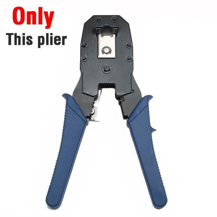 Pince à Sertir, Acier à Haute Teneur En Carbone TU-200AR Outil De Sertissage De Pince à Sertir Pour Réseau Ethernet En Plastique Pour 10P10C, AMP 8P8C/RJ-45, 6P6C/RJ12, Etc