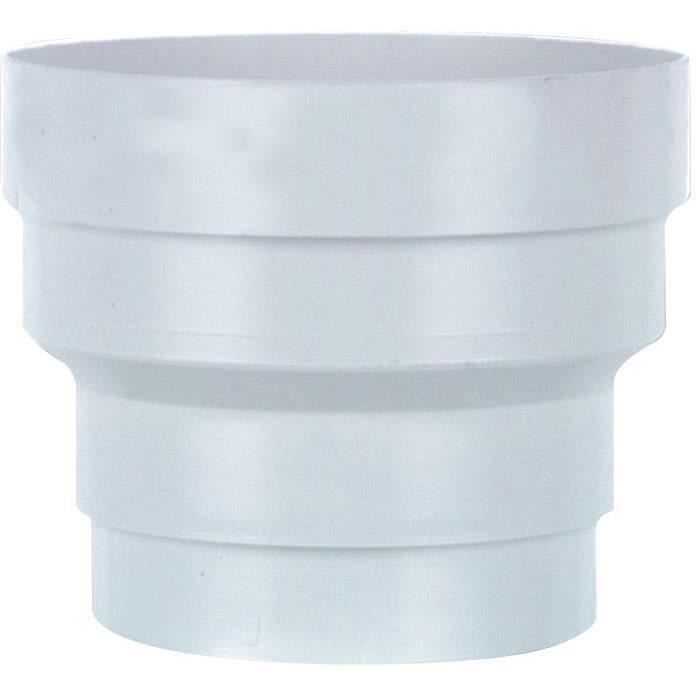 Réduction PVC Blanc - AUTOGYRE - D.150 à 125mm - Accessoires de réseau de ventilation