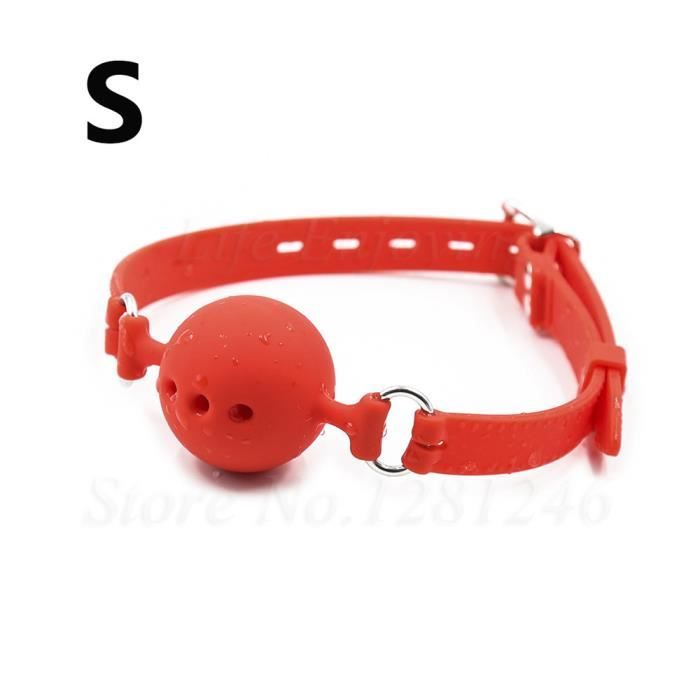 Gag En Silicone Ouvert Avec Anneau (O-Ring) - Pour Jeux BDSM Et Bondage