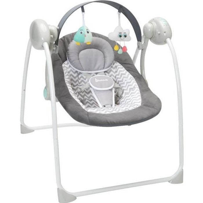 Badabulle Balancelle Confort 3 Vitesses De Balancement 8 Berceuses Integrees White Grey Cdiscount Puericulture Eveil Bebe