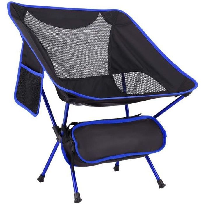 Portable chaise camping pliante avec sac de transport léger pliable plage chaise