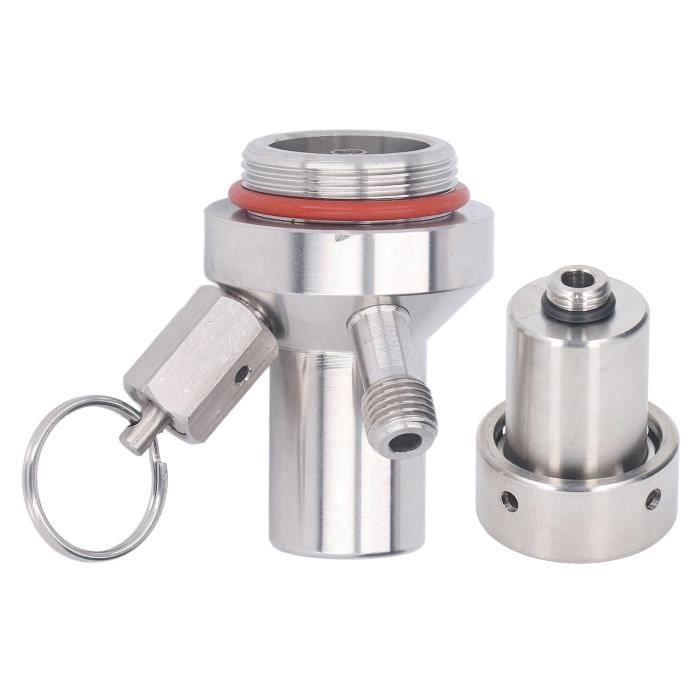 Adaptateur De Nettoyage Pour Robinet à Bière – Acier Inoxydable, Filetage 1/4 – Compatible Kits De Nettoyage De Ligne à Bière – Pour Fûts Et Robinets De Bar