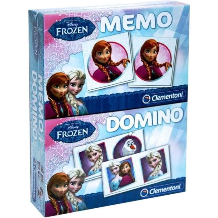 Jeux de Memo + Domino - La reine des neiges - 98650 - Cdiscount Jeux ...