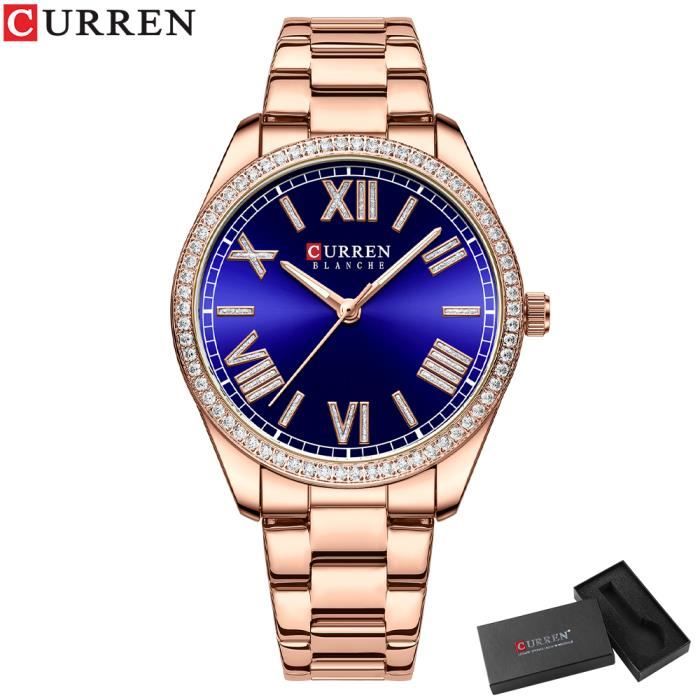 Neuf Geneva Homme 42mm Quartz Montre Date Bracelet Acier Inoxydable