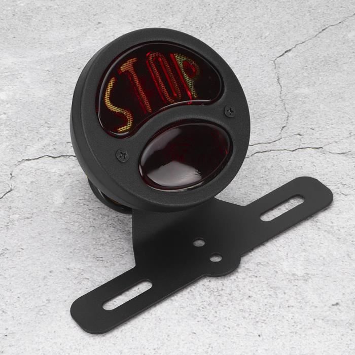 Feu Arrière LED Universel Pour Moto – 12V, Stop, Clignotants, éclairage Plaque