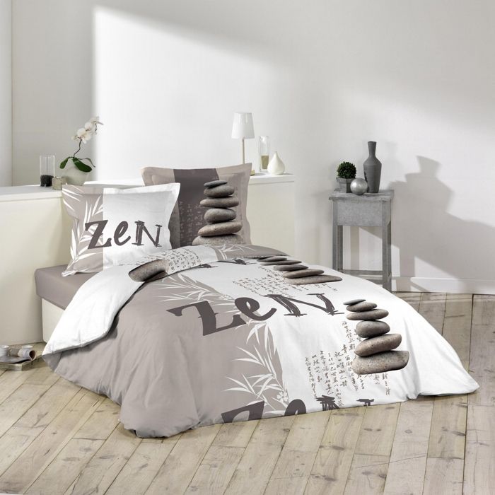 Parure de couette - DOUCEUR D'INTERIEUR - GALETS ZEN -