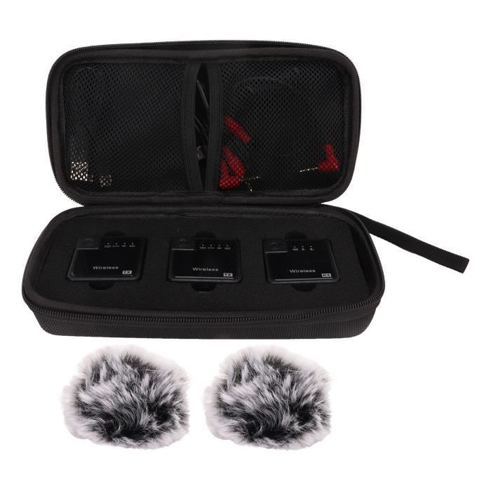 2 Pack Micro Cravate sans Fil,avec 3 en 1 Récepteur Universel,Réduction