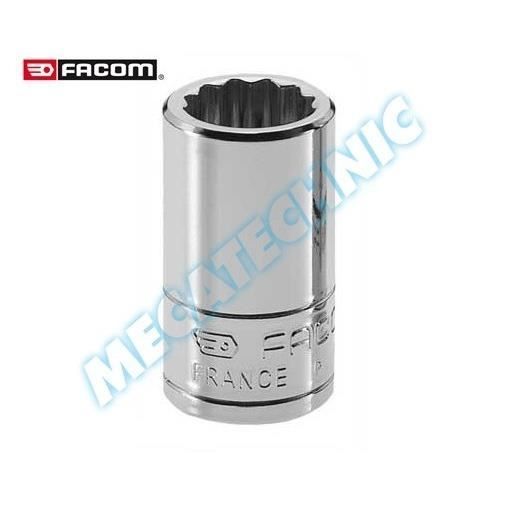 FACOM Douille Longue 1/4'' 6 Pans - 14 Mm - Qualité Pro Pour Usage Intensif
