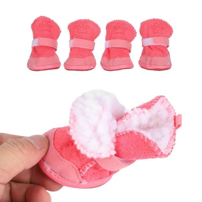 Meilleurs prix pour Chaussures d'extérieur pour chien FAFEICY - Rose - Caoutchouc antidérapant - Confortable et chaud