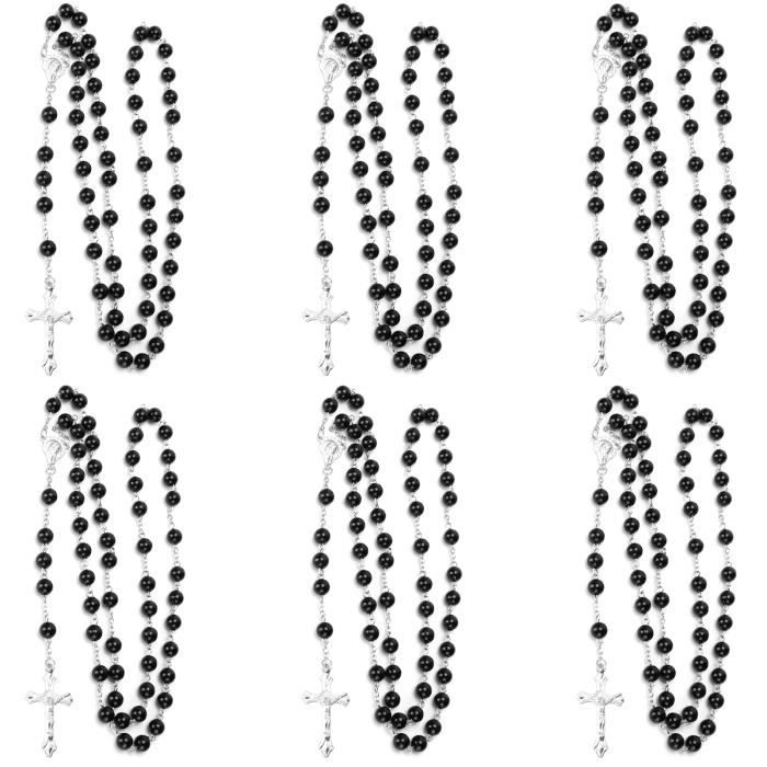 Chaîne Perles Boule 2,4mm Noir - 3m Avec 18 Connecteurs Fermoir Pour DIY, Bijoux, étiquettes, Décoration