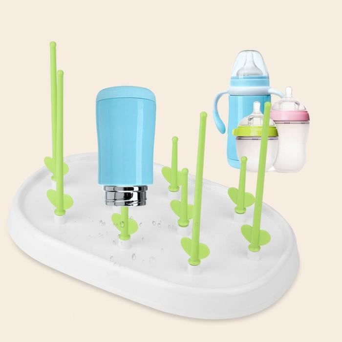 Boîte De Rangement Et égouttoir à Biberons Avec Couvercle - 31.5x25.5x25 Cm, PP/ABS, Inclut Support De Séchage - 5