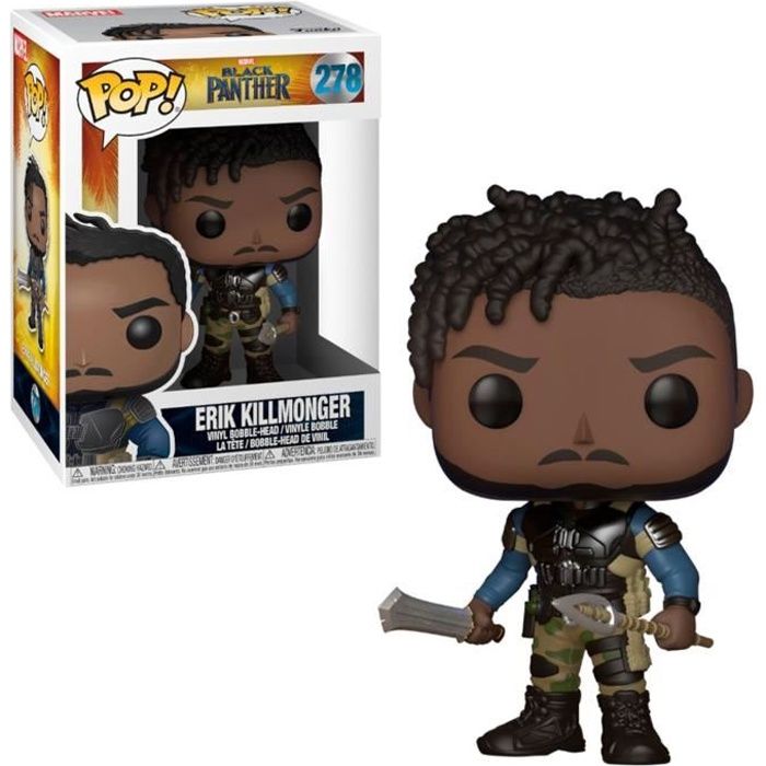 Funko Figurine Pop Marvel Panther Erik Killmonger - vue 2