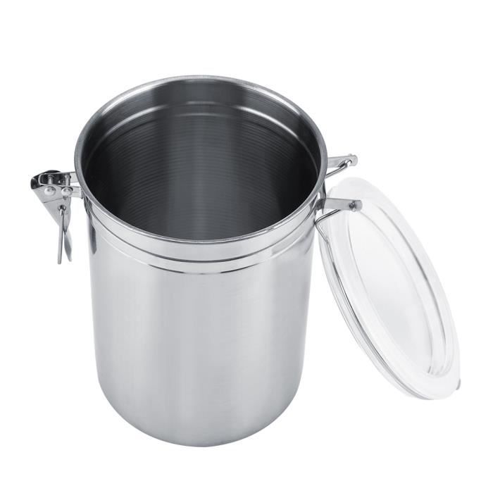 Conteneur en acier inoxydable pour marc de café, Acier inoxydable, 17X16X10 CM(S