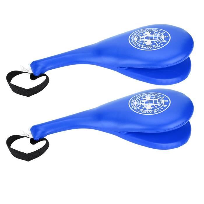 Paire De Pads De Frappe Taekwondo – PU Et éponge, Dragonne, Pour Arts Martiaux