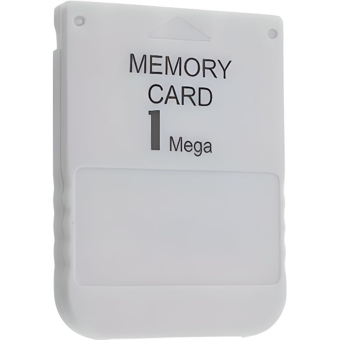 1MB-Blanc ZYCX123 Carte mémoire Professionnelle pour Sony Playstation One 1 PS1 PS2 PSX Jeu MEM Card 