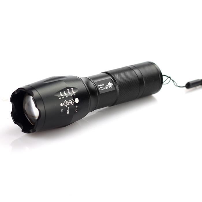 Lampe Torche LED XML T6 - 1000 Lumens, Mini, Tactique, étanche, Piles AAA Et 18650