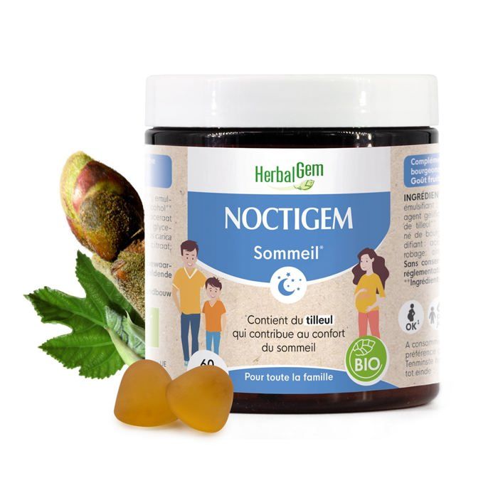 Comparer les prix de Gummies Sommeil Digestif - Herbalgem - 60 Gummies - BIO - VEGAN - Sans Gluten