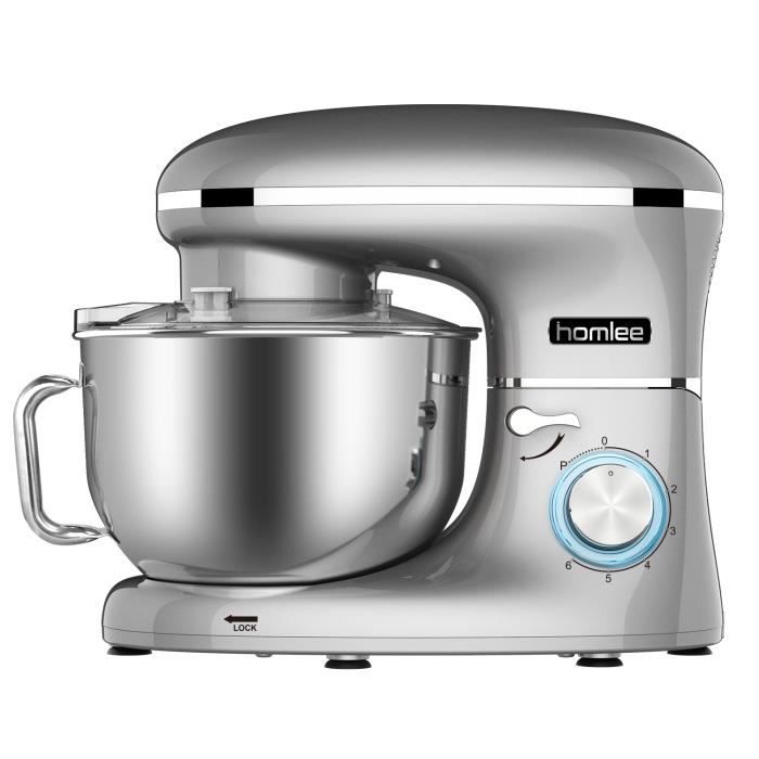 HomLee Batteur électrique - SM1504 Robot Pâtissier multifonction - 6 ...