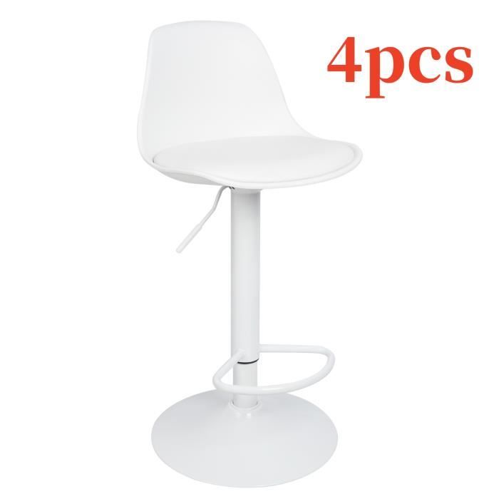Tabouret Moelleux Acrylique Avec Assise Rembourrée - Design Moderne Pour Salon/Chambre (Rose)