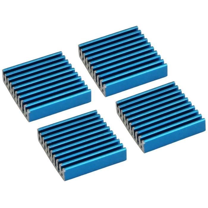 InLine dissipateurs RAM auto adhésifs 4 pièces — 22×20×5 mm avec pads thermiques