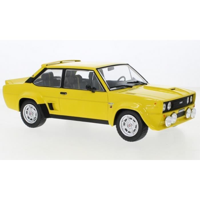 Miniatures montées Fiat 131 Abarth Jaune 1980 1/18 IXO Cdiscount