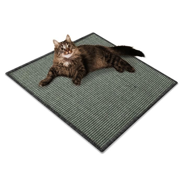 Comparer les prix de Tapis à griffer pour Chat Sisal 60 x 80 cm Gris - Karat - Rectangulaire - Intérieur