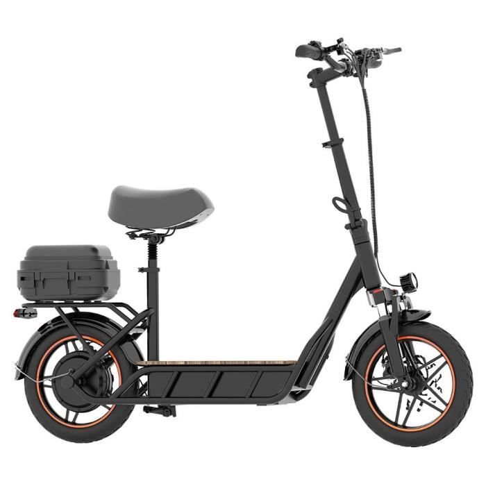 Trottinette Électrique KuKirin C1 avec Boîte Arrière 14 * 2.5in Pneus Pneumatiques Tout-Terrain 500W Moteur 48V