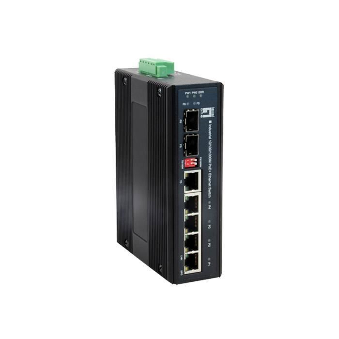 LevelOne IES-0610, Gigabit Ethernet (10-100-1000), Full duplex, Connexion Ethernet, supportant l'alimentation via ce port (PoE)