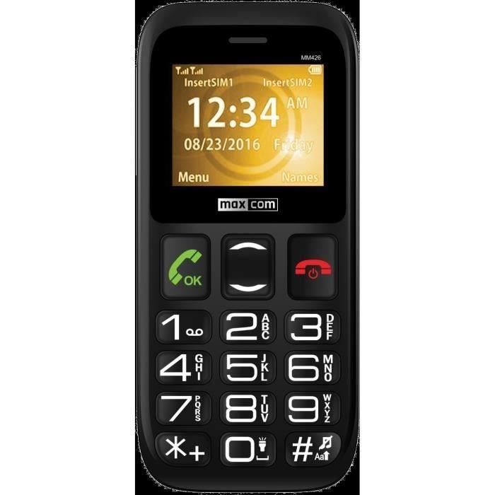 Téléphone portable - MAXCOM - MM426 - Double carte SIM - Clavier SOS - SMS/MMS