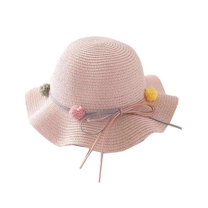 Chapeau De Paille Femme à Large Bord - Capeline Anti-UV UPF 50 - Respirante - Plage, Jardinage - Cordon Amovible - Taille Réglable