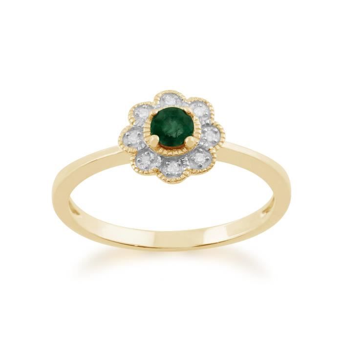 bague or blanc emeraude gemondo bague or blanc emeraude gemondo