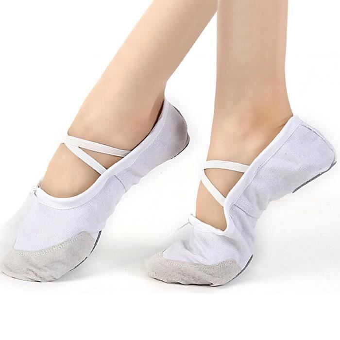 2x chaussures de pointe en satin chaussons de ballet de danse  professionnelle 