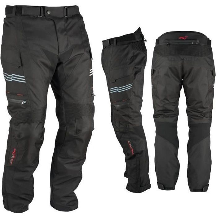 Moto Pantalon Impermeable Thermique Protections CE Thermique Noir 44