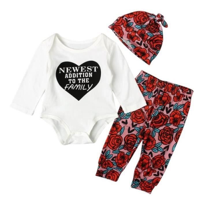 Costume Halloween Bébé Fille - Ensemble Body + Pantalon + Bandeau - 'My First Halloween' - Taille Nouveau-né