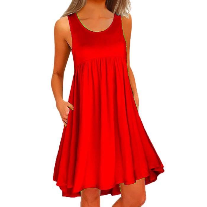 robe rouge casual