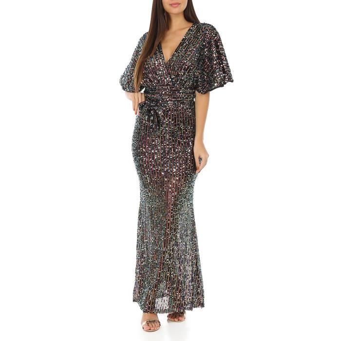 robe longue sequins