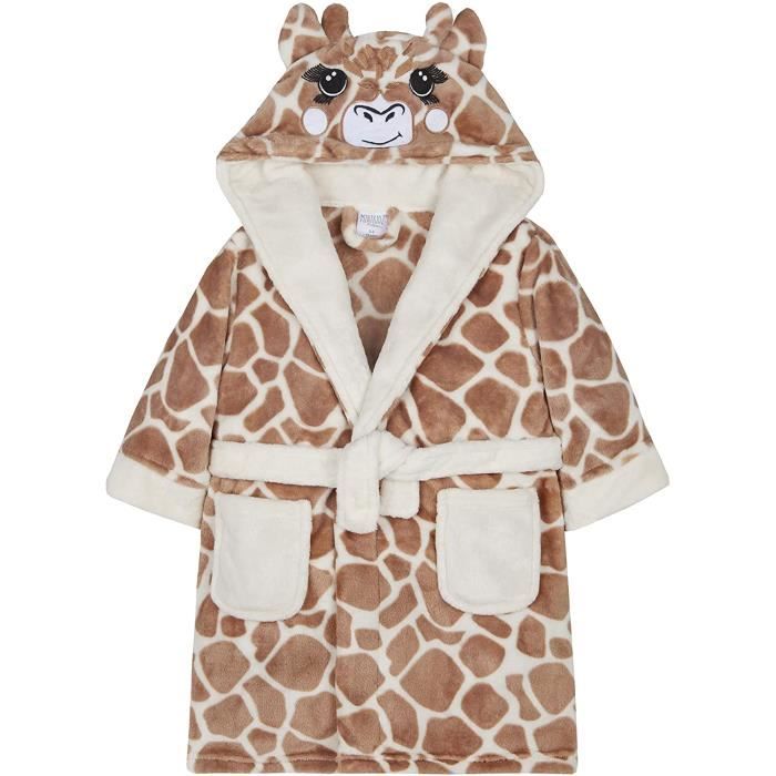 Minikidz Bébés Nouveauté Girafe Grise Robe de Chambre 