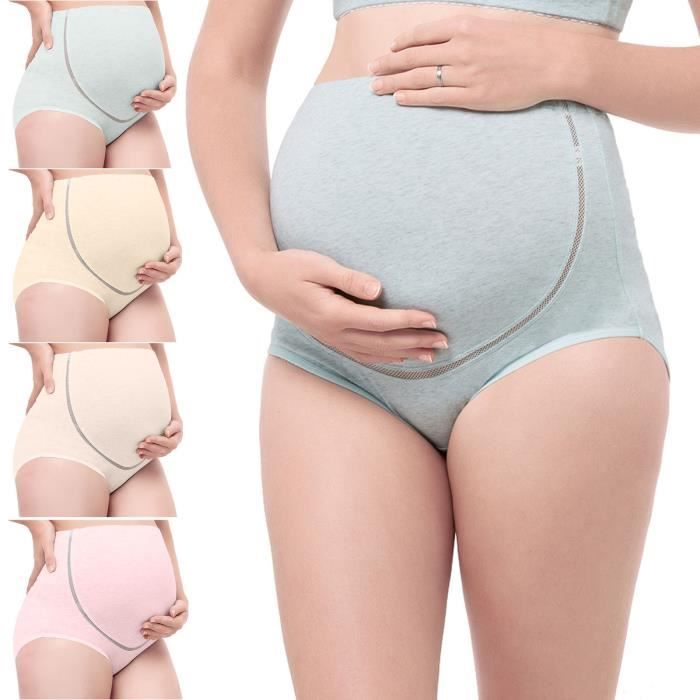 Femmes taille haute sous-vêtements femme enceinte élasticité réglable  culotte de maternité - Beige Beige - Cdiscount Prêt-à-Porter