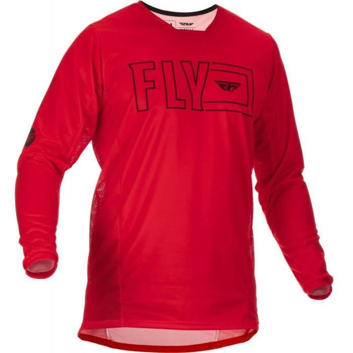 Maillot Fly Racing Manches Longues Motocross – Rouge/noir/jaune Taille S