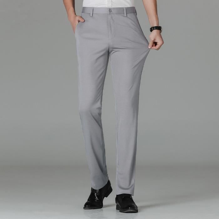 Pantalon De Jogging Homme Baggy En Coton - Coupe Large, Taille élastique - Gris - Hiver Chaud