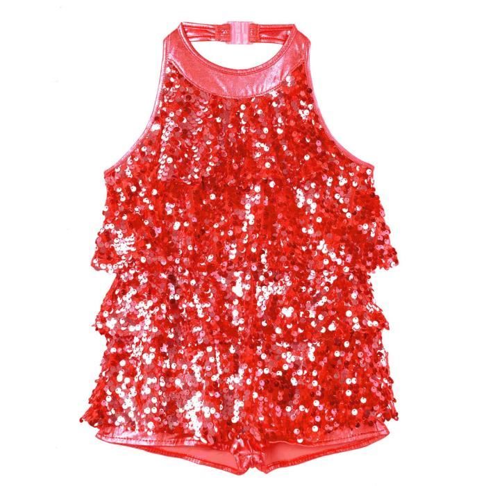 Justaucorps Gymnastique Fille Enfant - Sans Manches - Pour Danse, Patinage, Sport - Taille 3-14 Ans Juste Corps Gymnastique Fille