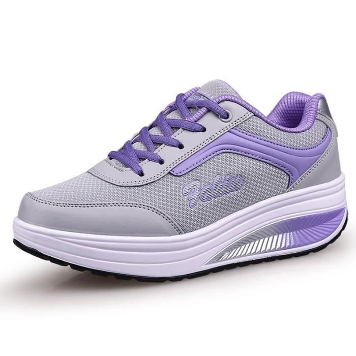 INSFITY Baskets Femme - INSFITY - Chaussure de Sport Exterieur Sneakers - Respirante à lusure Confortable - Violet