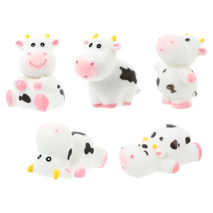 Lot De 100 Figurines Miniatures Vaches En Résine - Environ 0.7 Cm - Pour Jardin De Fées, Terrarium, DIY - 9