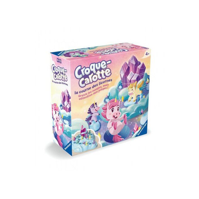 Croque Carotte Licorne, Jeu de société basé sur Croque Carotte, Jeu de parcours rigolo, Dès 4 ans, 22798, Ravensburger - Jeux - Jouets