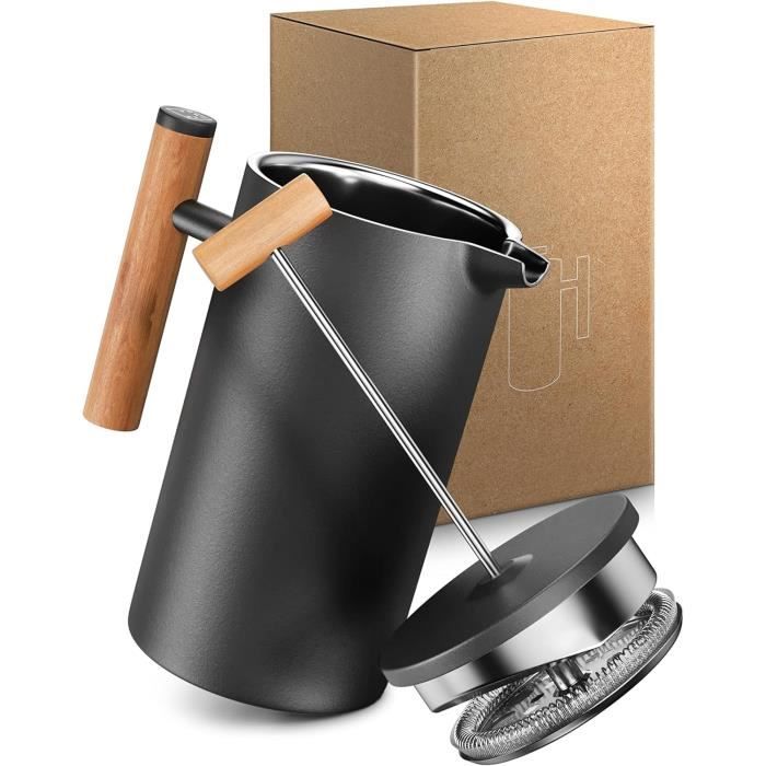 Cafetière presse - ATYHAO - 350 ml - Acier inoxydable - Double paroi