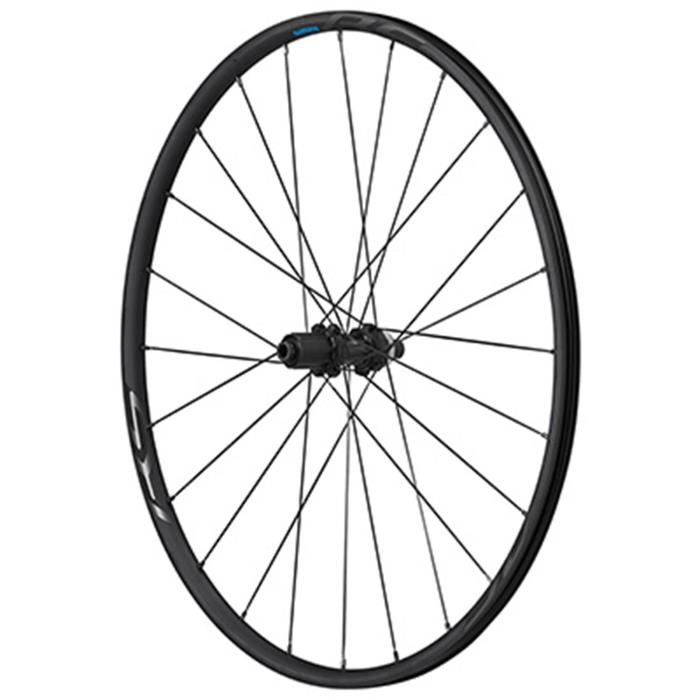 ROUE ROUTE 700 SHIMANO RS370 DISC CENTERLOCK AXE TRAVERSANT 12-148mm ARRIERE 11-10V. NOIR (HAUTEUR JANTE 23mm) TUBELESS