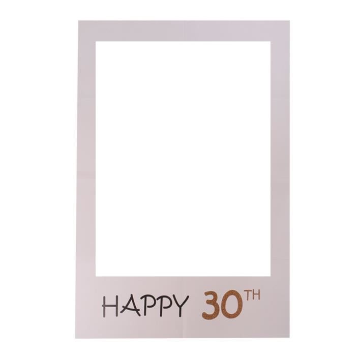 Cadre A Selfie Photo Booth Prop Accessoire Pour Mariage Anniversaire Ceremonie Happy 30th 48 X 34 Cm0th 48 X 34 Cm d64 Cdiscount Maison