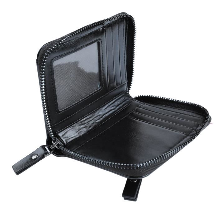 Lot De 4 Pochettes Porte-monnaie En Cuir PU Zippées - Dimensions 28x15x1 Cm - Pour Billets, Reçus, Organisation Sécurisée