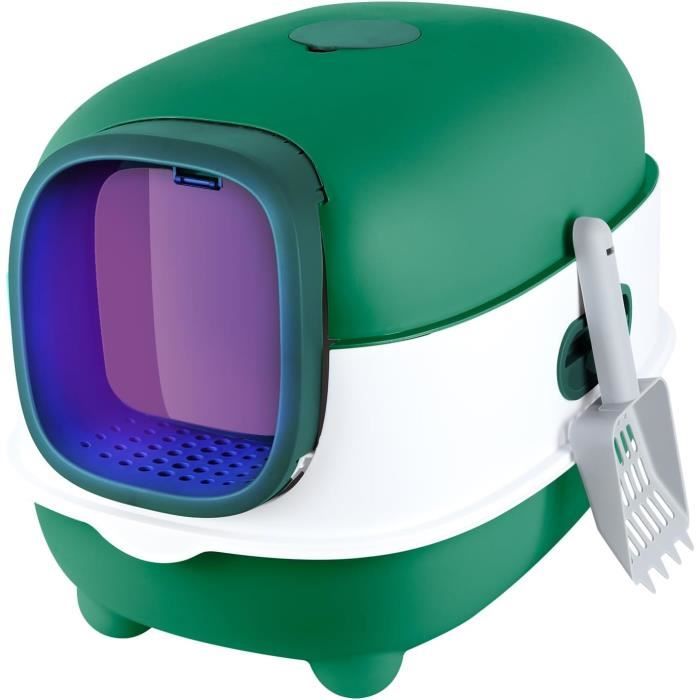 Comparer les prix de Bac Litiere pour Chat, XXL Bac à Litière en Acier Inoxydable, Grand pour Les Chats et Les Lapins Bac Litiere Chat, Fermeture Lat90